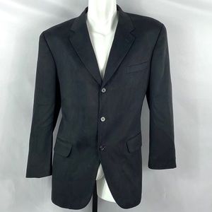 Alfani | Mens 42R Micro Suede Black Blazer